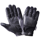 Defender Leather Police Security Padded Gloves With Steel Shot - 3SG-T2