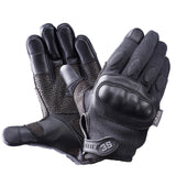 3S Tactical Leather Police Hard Knuckle With Kevlar® - Padded Glove - 3SG -T15