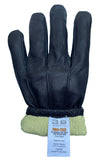 CUT RESISTANT PATROL DUTY POLICE LEATHER GLOVE - WITH KEVLAR ® LINER 3SG-T22