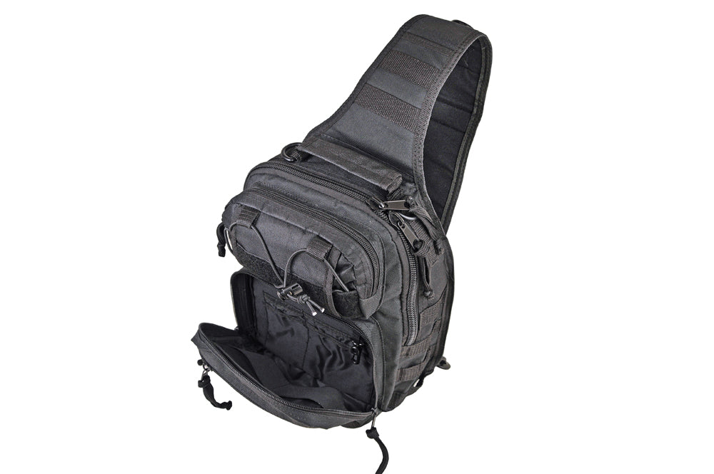 Shoulder Sling Backpack - Black – 3S Tactical