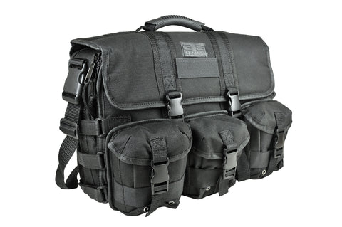 Tactical Padded Brief Bag - Black